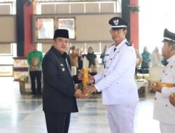 Bupati Lampung Tengah Musa Ahmad Hadiri Pengukuhan Kepala Kampung